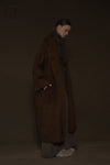 Mutedance 24 Autumn and Winter Belted Wool Coat MD-MD24FW26-BROWN
